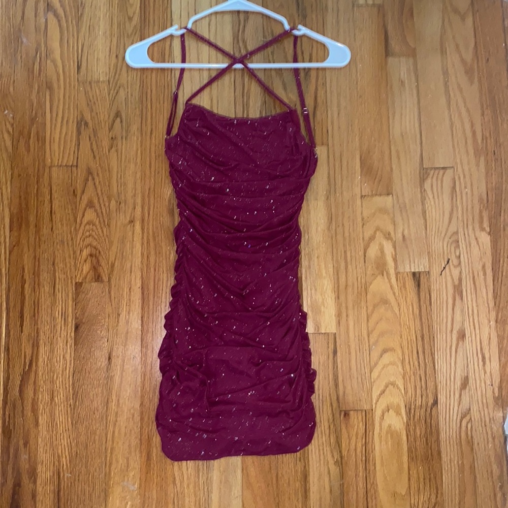 Magenta party dress